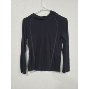 Zella Girl's Black Active‎ Wear Lightweight Pullover Hoodie size Large #8